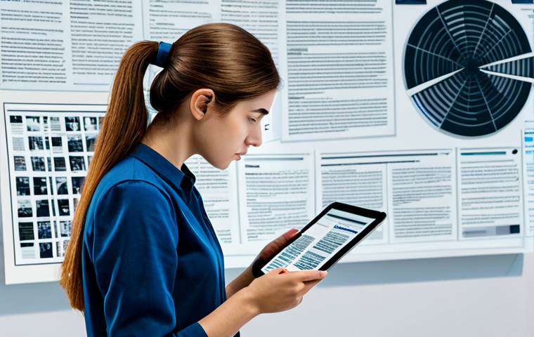 자기 주도 학습의 윤리적 고려사항 - Digital Divide**

Prompt: "A community center scene, showing adults and children participating in a ...