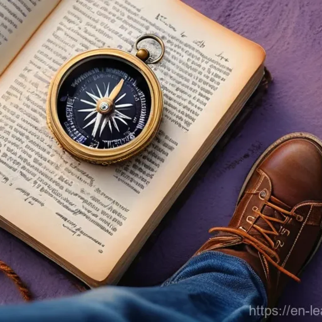 자기 주도 학습에서의 자기 주도성 향상 전략 - **Prompt:** A young adult (18-25 years old) stands at a metaphorical crossroads at dawn, looking up ...